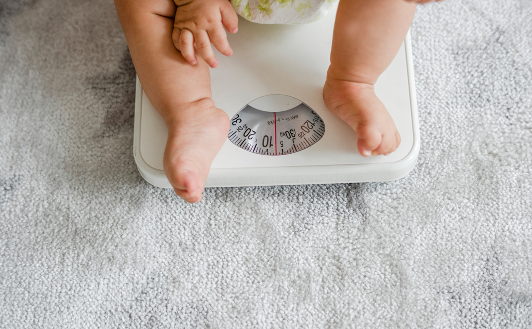 Entwicklung von Grösse und Gewicht bei Kleinkindern 